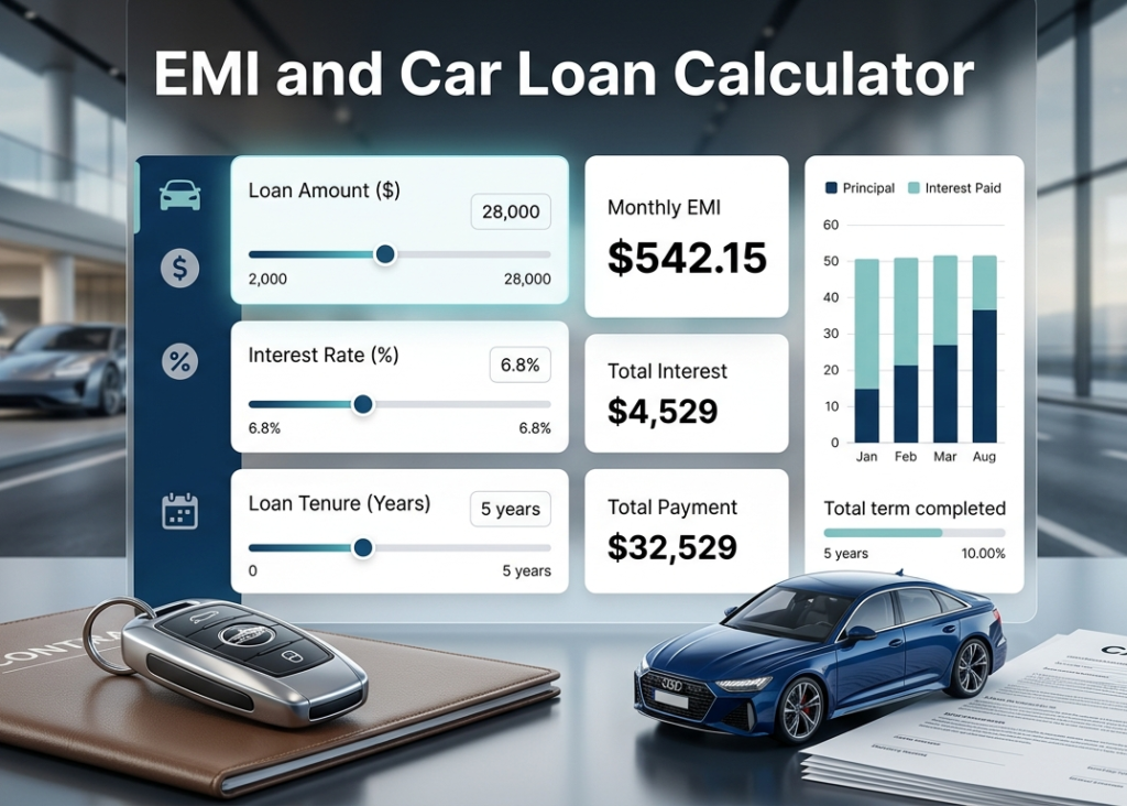 EMI and Car Loan Calculator