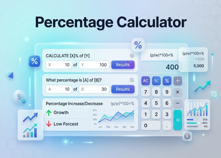 Percentage Calculator Fast & Accurate Percentage Tool