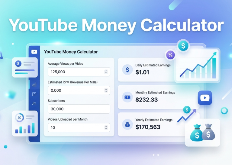 YouTube Money Calculator Estimate Your YouTube Earnings